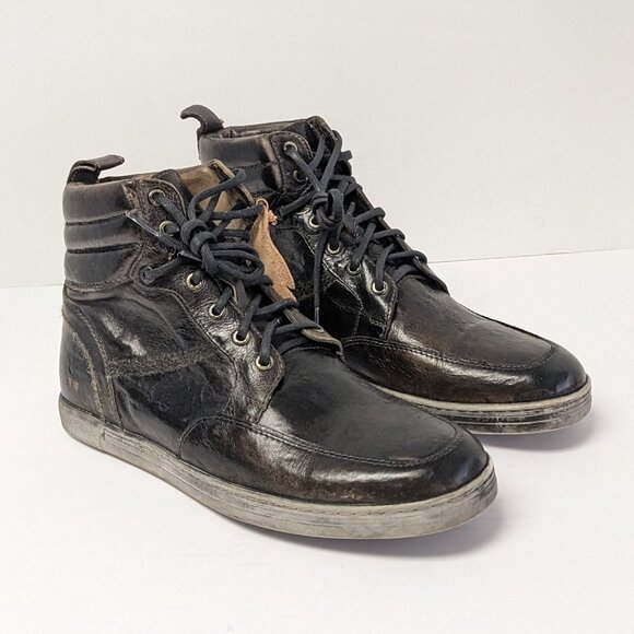 Bed Stu Russel Ankle Boots, Black Leather, Men\'s 9.5 M main image 6